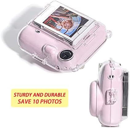 Ngaantyun Mini 12 Clear Case Bundle Kit pentru Fujifilm Instax Mini 12 Instant Camera caz cu film Pocket imagini titular, autocolante