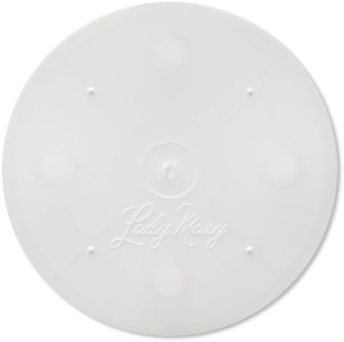 Ateco Lady Mary Plastic Plastic Separator Separator Plates, set de 2: 8-inch, alb