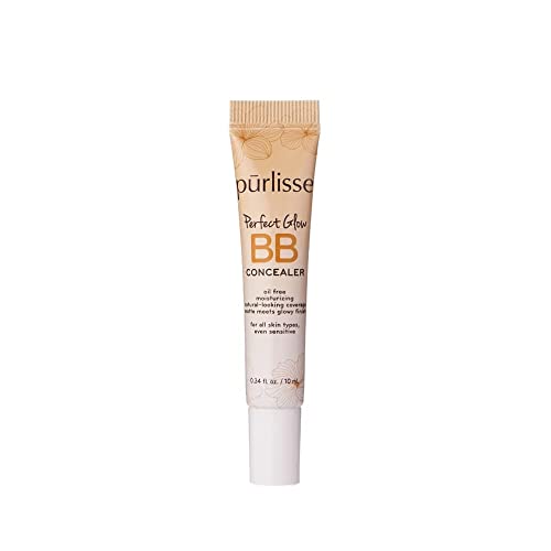 Purlisse BB Concealer-cremă BB pentru toate tipurile de piele - hidratantă fără ulei, netezește petele -.34 uncii