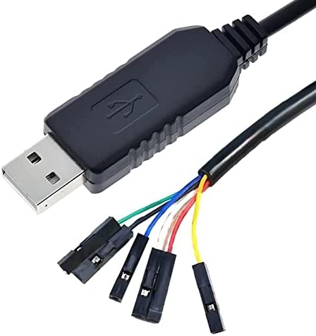 WWZMDIB PL2303GT USB la RS232 Cablu de port serial 6 Pinuri de sex feminin Uart Upgrade Modul de descărcare （1M/39.37in）