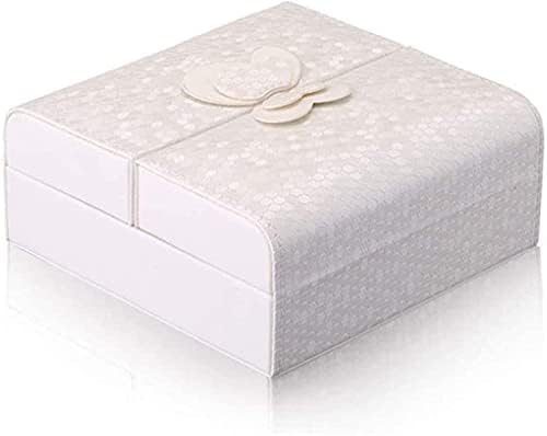 Showcase Lock Locker Fashion Fashion Piele de bijuterii cutia Handmade Bijuterii de călătorie cutii de depozitare cutia de
