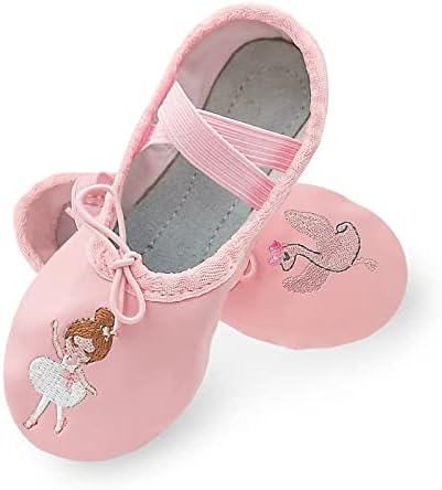 NIPHYDAR 3T/4T/5T/6T Pantofi pentru balet pentru copii Pantofi de balet pentru fete, pantofi de dans cu talpă completă pentru