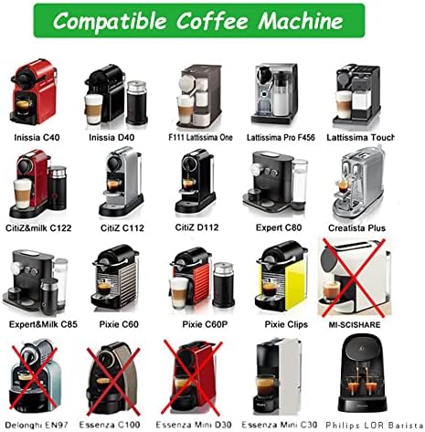 Capsule espresso reutilizabile capsule de cafea reîncărcabile cupe din oțel inoxidabil filtre compatibile pentru mașinile de