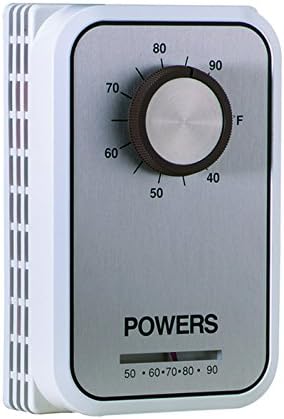 Siemens 134-1084 Powers et 134 Tensiune de linie Termostat cu tensiune cu buton de punct setat, încălzire/răcire, bej