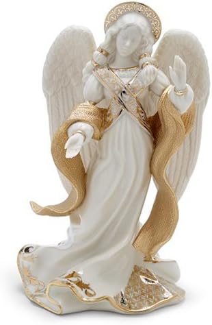 Lenox Prima binecuvântare a figurinei de naștere din porțelan, îngerul păcii