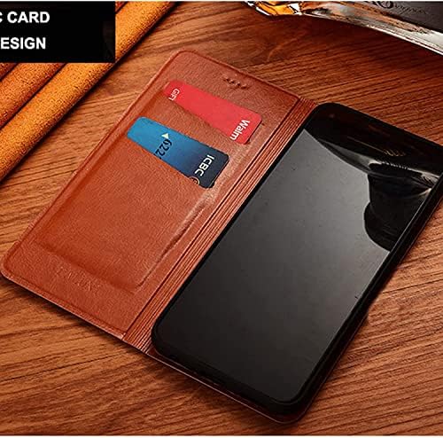 Husă portofel SDUTIO pentru iPhone 14 Pro Max, Husă Premium din piele naturală cu suport pentru Card [caracteristică suport]
