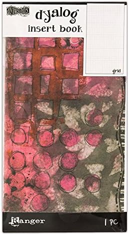 Ranger Dylusions Grid Insert Book, hârtie, multicolor, 21,1 x 11,5 x 0,6 cm