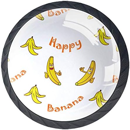 Halidey Cabinet butoane pentru copii Banana model sertar butoane Crystal Glas proiectat Decorative butoane pentru camera pepinieră