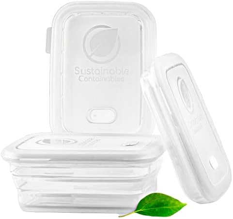 Recipient de depozitare a alimentelor pliabil din silicon Premium cu capac rezistent la scurgeri din silicon, platină transparentă