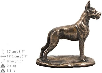 Great Dane, Memorial, urnă pentru cenușa câinelui, cu statuie de câine, exclusiv, ArtDog
