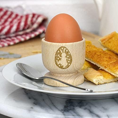 Azeeda 'iepure în ou de Paște' ceașcă de ouă din lemn