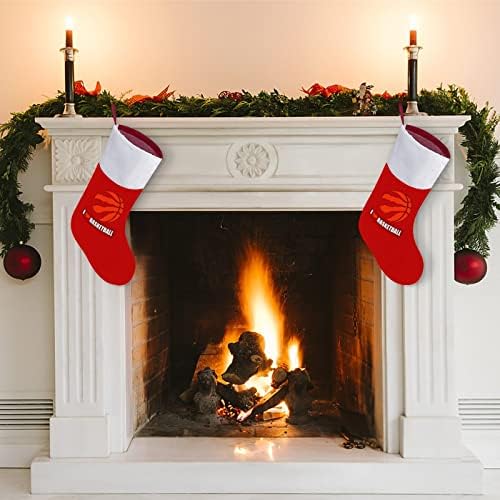 Îmi place coșul bilă de Crăciun ciorapi de catifea roșie cu geantă de bomboane albe decorațiuni de Crăciun și accesoriu pentru