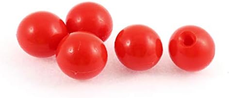 X-Dree M10 Femeie Femeie Butoane cu bile de plastic roșu Machine-Tool 5 PC-uri (M10 ROSCA Hembra Red Plastic Ball Perillas