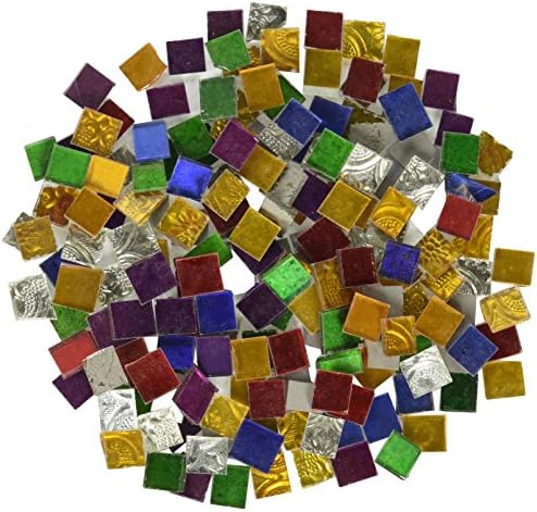 Jennifer's Mozaics de 1 kilogramă de oglindă mozaică, culori asortate