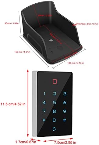 Mașină de control a accesului tastaturii T12 Touch cu capac impermeabil și etichetă de card 10pcs