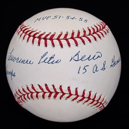 Lawrence Yogi Berra 4X inscripționat autografat OAL Baseball JSA LOA - Baseballs autografate