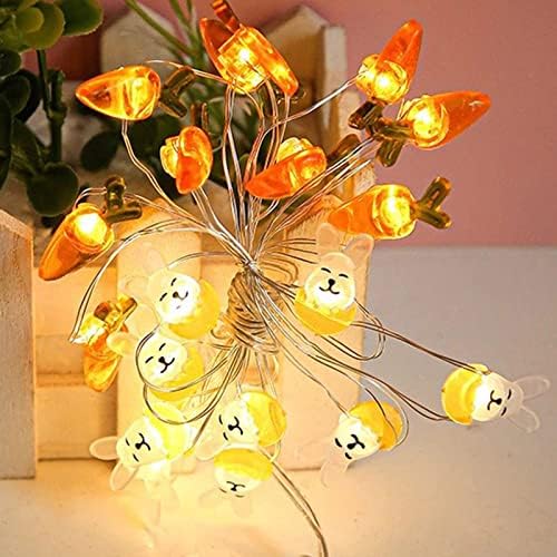 Lumini de coarde în formă de iepuras LED Decorare de Paște de decorare festivă Lumini de coarde, decorațiuni de Paște pentru