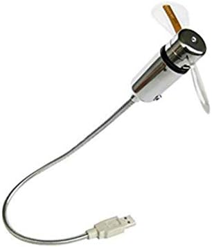 SOLUSTRE Ventilator portabil Ventilator de birou LED ventilator USB, Mini programabil editare intermitent gât flexibil ventilator