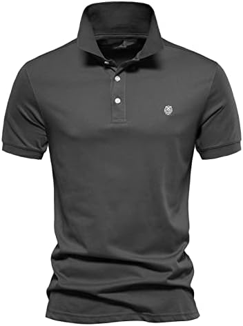 Cămăși de golf pentru bărbați Classic Fit cu mânecă scurtă Tricouri Henley Tricouri cu guler la niveluri de la niveluri de
