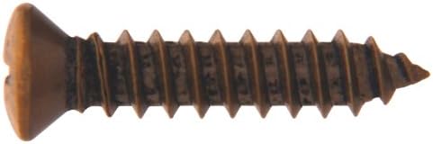 Grupul Hillman 2846 6 x 3/4-Inch cu cap plat șurub din tablă decorativă din alamă antică, pachet de 30