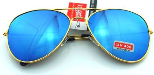 Juju mall-unisex vintage retro femei bărbați pahare aviator oglindă lentile de soare ochelari de soare modă