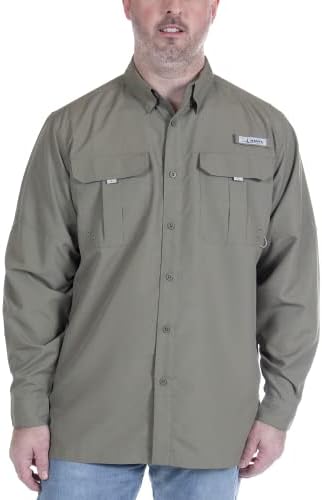 Tricou de pescuit cu mânecă lungă pentru bărbați pentru bărbați, cămașă de pescuit cu mânecă lungă - UPF 40+ UV Protecție
