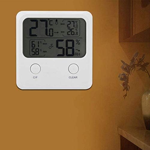 WALNUTA Digital higrometru termometru, ecran mare cu contor de temperatură și umiditate, Termometru de înaltă precizie ecartament