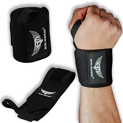 Gym Maniac - curele de mână cu buclă pentru degetul mare pentru haltere - mânere de ridicare pentru bărbați și femei-echipamente