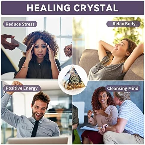 Cristale și pietre vindecătoare, vindecare piramidă de cristal, piramidă orgonă, pietre prețioase de piatră de inspirație pentru