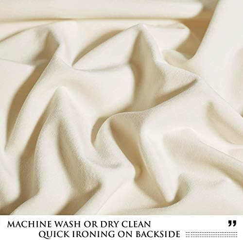 Perdele de catifea albă de catifea albă de fildeș extraordinar - Cameră de lux Darturi de culoare perdele de ferestre pentru