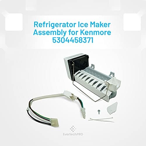 Evertechpro 5304458371 Înlocuire înlocuirea ICEMAKER pentru frigiderul frigidaire 240352409 240352407 240352411 1198681