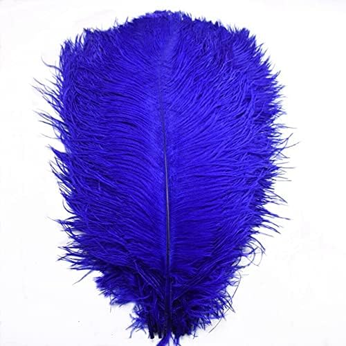 10buc mare struț pene nunta Craft Plume DIY Royal Blue naturale pene mare Bijuterii face Partidul Home Decor 15-70CM-Zamihalaa