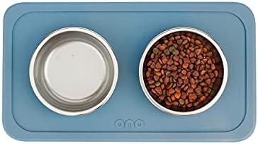 Ono good Bowl Food & amp; water Double Feeder-animale de companie mici până la medii fără scurgere covor de silicon antiderapant