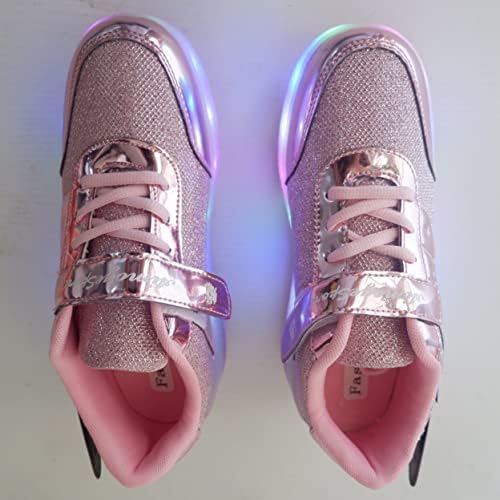 Ufatansy Roller Skate pantofi LED Light up pantofi cu roți pantofi cu role USB Rechargealbe Pantofi Cadouri pentru copii