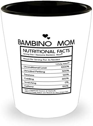 Bambino Mama Fapte nutriționale Shot Glass 1.5 oz.