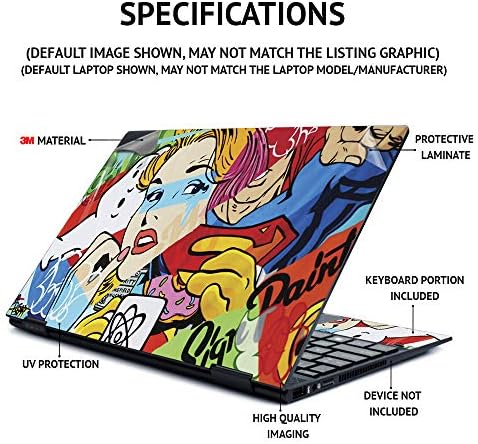 Pielea Mightyskins compatibilă cu Lenovo Ideapad Flex 5 2-in-1 15 -Psychedelic | Copertă de ambalare a decalului de vinil de