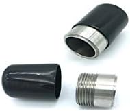 Șurub Filet protecție Maneca PVC cauciuc rotund tub Bolt capac capac Eco-Friendly negru 8mm ID 20pcs