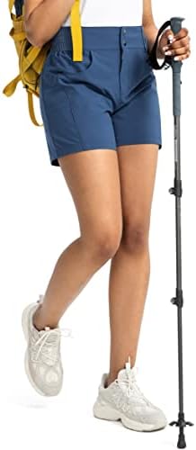 Pantaloni scurți de golf de 5 pentru femei de 5 Viodia cu buzunare cu talie înaltă, cu talie scurtă, pantaloni scurți pentru