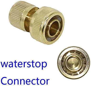 Accesorii pentru conexiune la furtun de grădină Brass 3/4 Waterstop Conector Copper Grădină Conector rapid 3/4 Adaptor de pistol