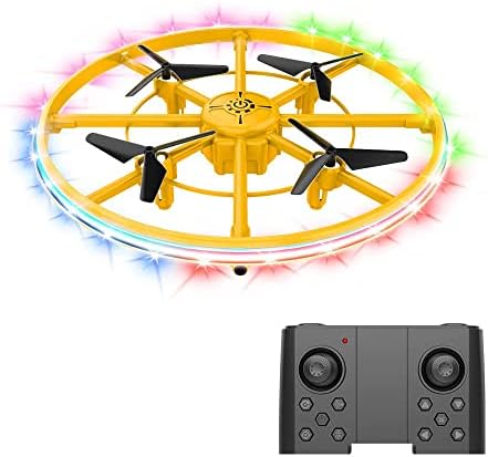 Dfergx drone quadcopter lumini colorate controlul gesturilor inteligente înălțime de înălțime setând cadouri pentru copii