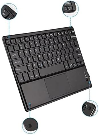 Tastatură BoxWave compatibilă cu iPhone 6s Plus - tastatură Bluetooth SlimKeys cu Trackpad, Tastatură portabilă cu Trackpad