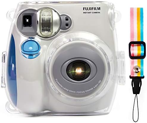 Elvam Camera caz sac compatibil cu Fujifilm Mini 7s / 7c Instant aparat de fotografiat cu curea reglabila detasabila