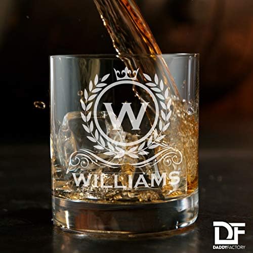 Sticlă personalizată de whisky personalizată, sticlă de Cocktail monogramă gravată gravată, sticlă de cadou de whisky de modă