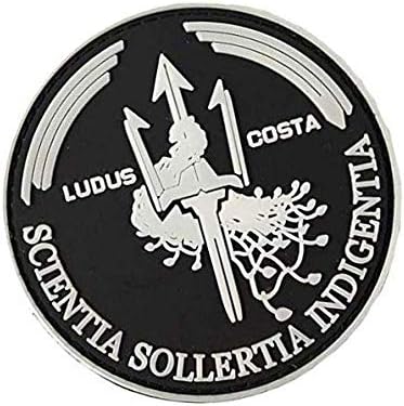 Costa Ludus Trident Militar Hook Loop Tactics Moral Pvc Patch Patch
