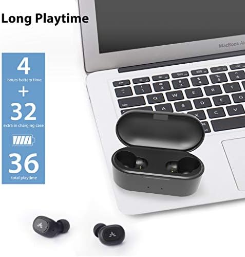 Avantree TW115 Micul căști Bluetooth Wireless 5.0 Căști pentru canale pentru urechi mici, cu izolare de zgomot și microfon,