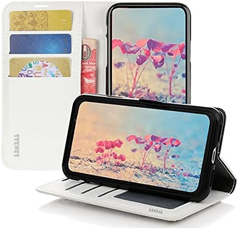 STENES Bling portofel telefon caz compatibil cu Samsung Galaxy A51 5g caz-elegant-3D lucrate manual Perla Lattice flori Design