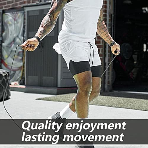 JWJ Men Running Athletic Antrenament Sports Mens 2 în 1 pantaloni scurți, respirabil Scurt pentru bărbați cu buzunar