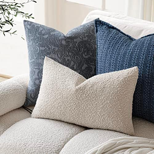 Pachet Foindtower cu 2 cutii texturate cu pernă aruncat cu pernă accent accent cu pernă lombară solidă, confortabilă canapea