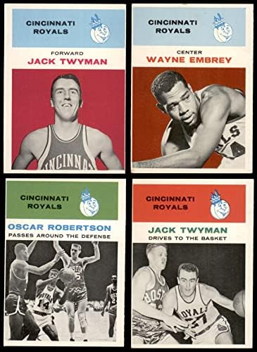 1961-62 Fleer Cincinnati Royals Team Set w/o Oscar Robertson Cincinnati Royals VG Royals
