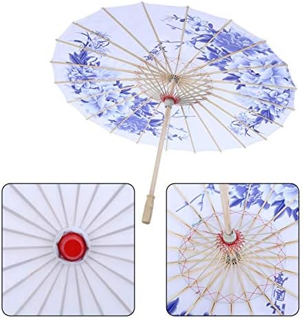 Umbrelă de hârtie cu ulei TRJGTAS, suprafață umbrelă fără umbrelă de hârtie măcinată, unică netedă și lustruită pentru biroul